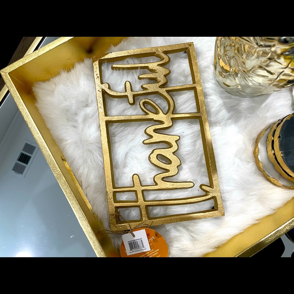 Metal Thankful trivet